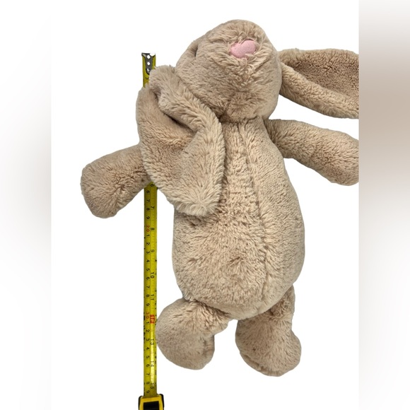 Jellycat Bunny Plush Bashful Rabbit Tan Doll 14” Soft Cute Cuddle Baby Kids EUC - Picture 6 of 6